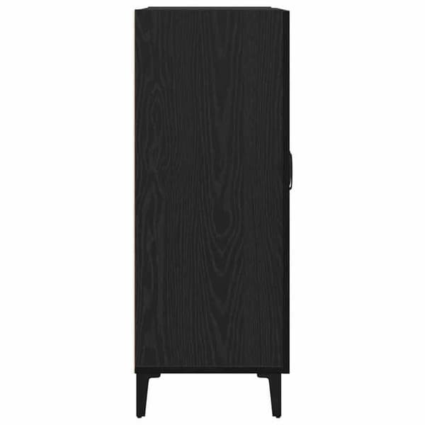 Maison Exclusive - Buffet i sort egetræ 69,5x34x90 cm i ingeniørtræ