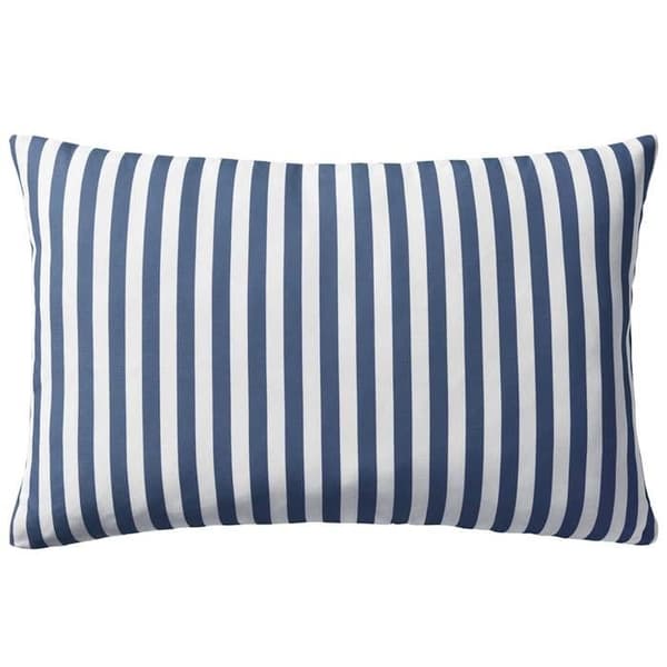 Maison Exclusive - Utomhus Kudde set om 2 Randig tryck 60 x 40 cm Blå marinblå