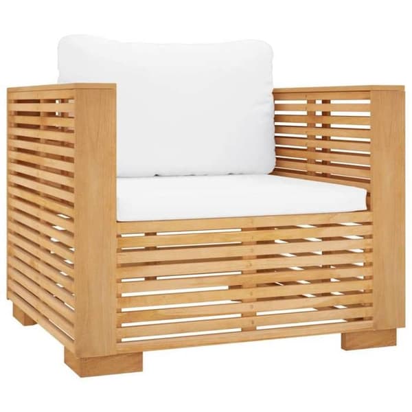 Maison Exclusive - Havegruppe 5 stk med puder i solid teaktræ