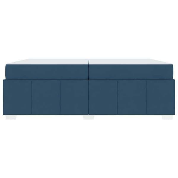 Maison Exclusive - Sängram med madrass Blå 200 x 200 cm tyg Blå