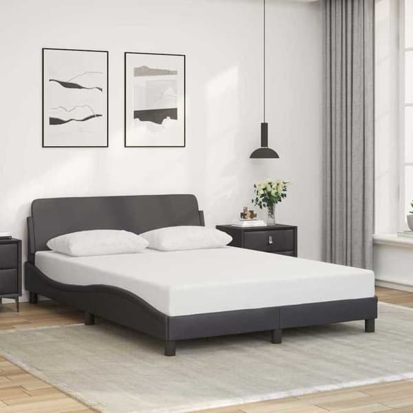 Maison Exclusive - Dover sengestel grå 140x200 cm i kunstlæder Grå