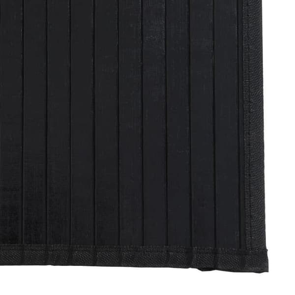 Maison Exclusive - Rektangulär svart matta 70x400 cm bambu