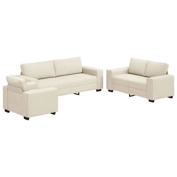 Maison Exclusive - Soffa 3 delar Beige Linblandning beige