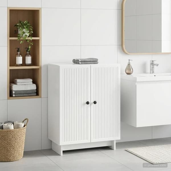 Maison Exclusive - Förvaringsmöbel för Badrum EDE Blank Vit Vit
