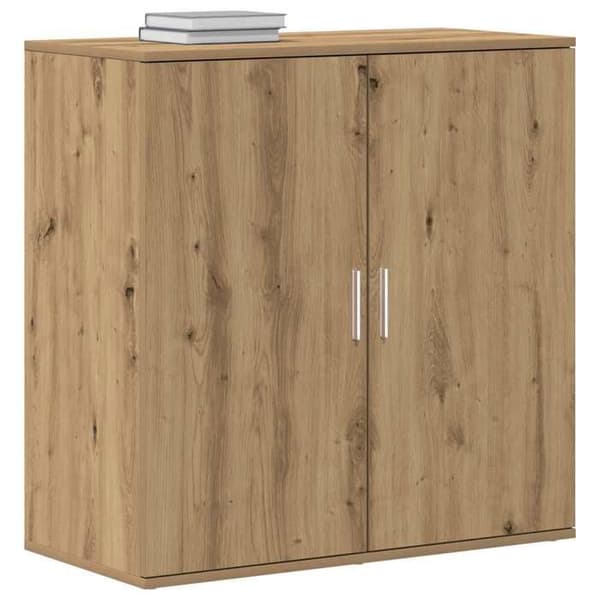 Maison Exclusive - Buffet i håndlavet egetræ 79 x 38 x 80 cm Ingeniørtræ