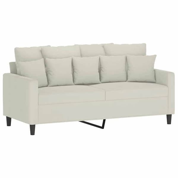 Maison Exclusive - 2-paikkainen sohva, kerma 140 cm sametti