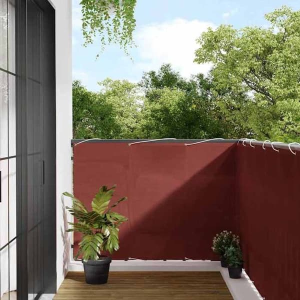 Maison Exclusive - Balkongskärm i terrakottafärg 120x800cm 100% polyester
