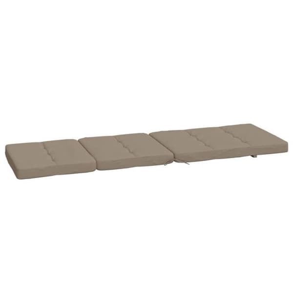 Maison Exclusive - Långfällstolar kuddar set om 2 taupe oxford tyg