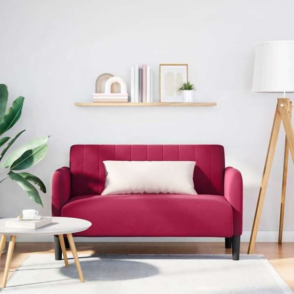 Maison Exclusive - Rød bordeaux 109 cm velour sofa