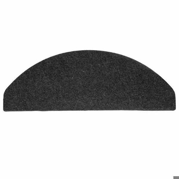 Maison Exclusive - Selvklebende trappetæpper 10 stk sort 65x22,5x3,5 cm