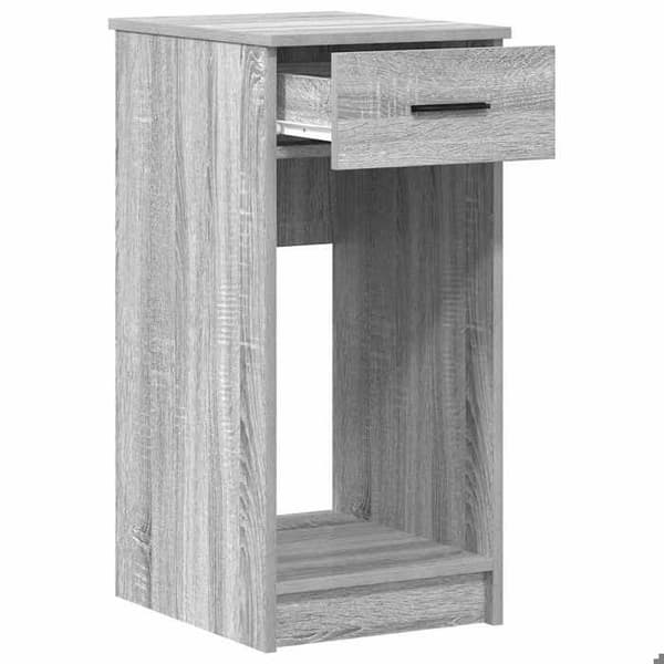Computer tårnstøtte - EKSKLUSIV HUS - sonoma grå - 35x45x77 cm - 1 skuffe - Ingeniørtræ