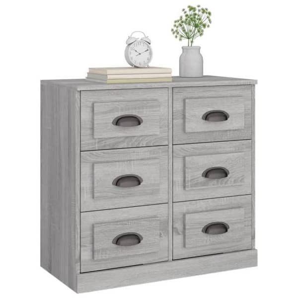 Maison Exclusive - Buffé Sonoma Grå 70x35,5x67,5 cm Ingenjörsträ