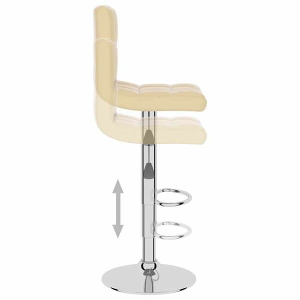 Maison Exclusive - Barstol Creme Syntetläder