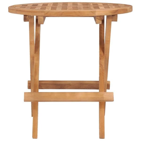 Maison Exclusive - Fällbord för trädgård 50x50x50 cm i solid teakträ