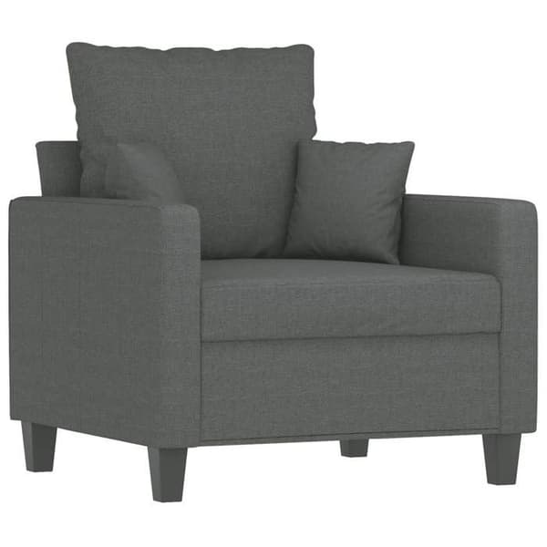 Maison Exclusive - Sæt af 3 sofaer med mørkegrå puder i stof