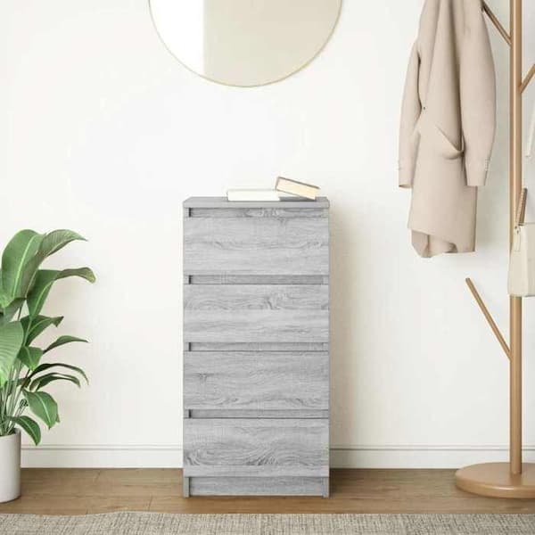 Maison Exclusive - Buffé Sonoma grå 37,5x35x76 cm ingenjörsträ