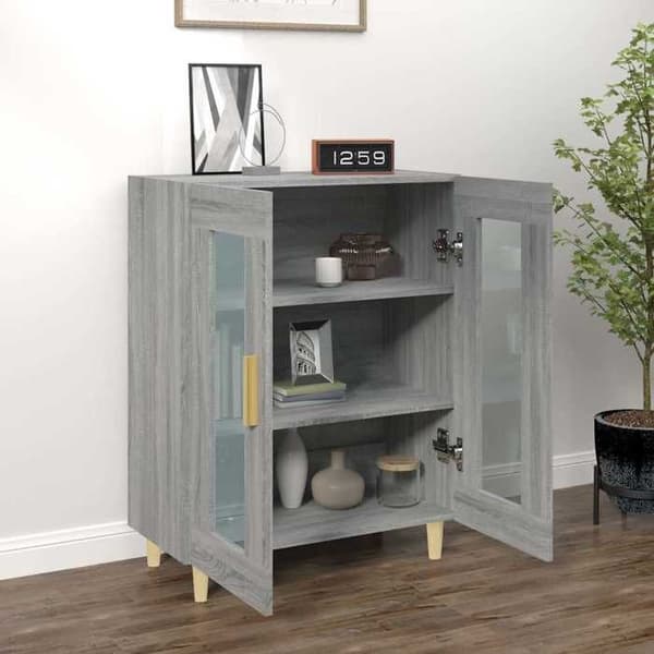 Maison Exclusive - Buffet Sonoma grå 69,5x34x90 cm ingeniørtræ