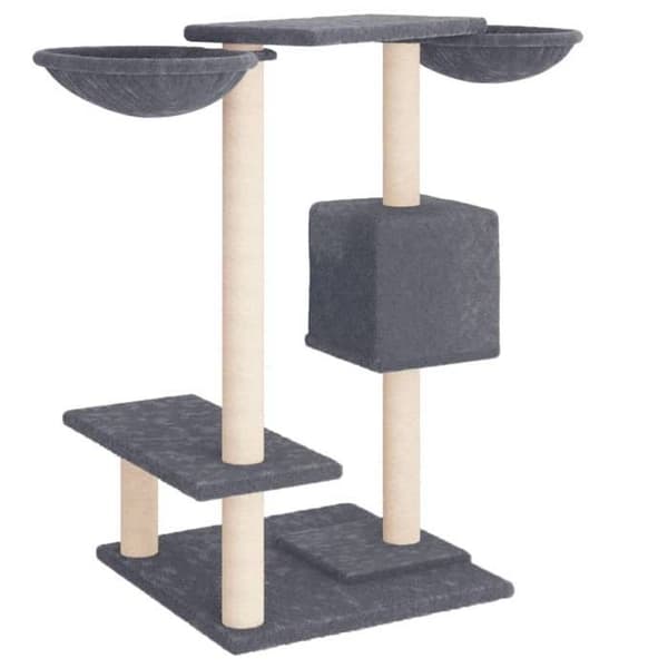 Maison Exclusive - Kattträd med klösträningar mörkgrå 82 cm Mörkgrå