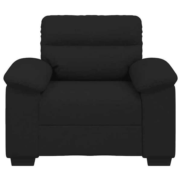 Stol - EKSKLUSIV HUS - 100 x 81 x 84 cm - Sort - Polyesterstof - Bredde armlæn Svart