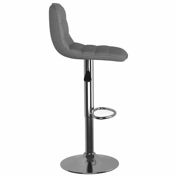Maison Exclusive - Barstolar set om 2 ljusgrå tyg