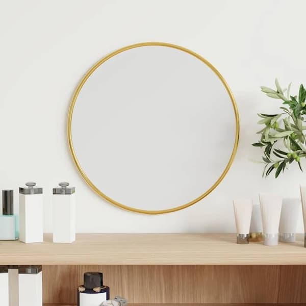 Maison Exclusive - Guldväggspegel Ø 30 cm Rund