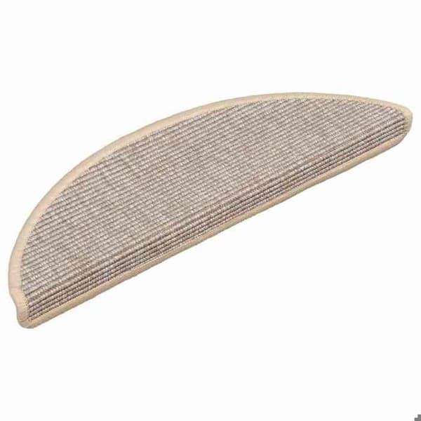 Maison Exclusive - Trappe tæppe 15 stykker 56 x 17 x 3 cm Sølv Halvrund Pengar