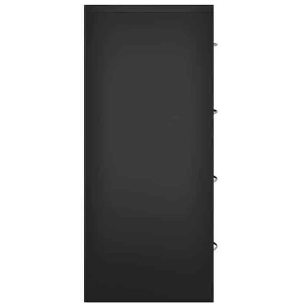 Maison Exclusive - Buffet 4 laatikolla 60x30,5x71 cm Musta Svart