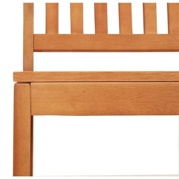 Maison Exclusive - Bänk för trädgård 110 cm massiv eucalyptus