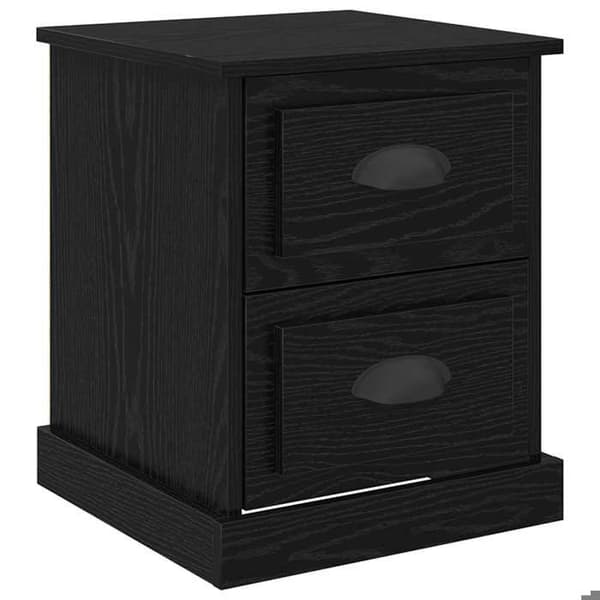 Maison Exclusive - Natbord Sort eg 39 x 39 x 47,5 cm