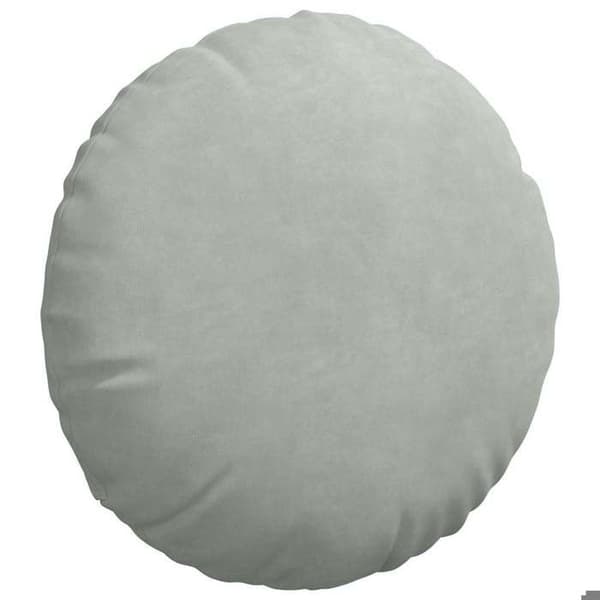 Istuinalustat - EXKLUSIIVINEN KOTI - Ø 40 x 13 cm - Sametti - Polyesteritäyte - 2 kpl Ljusgrått