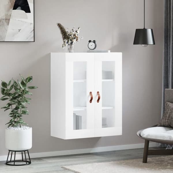 Maison Exclusive - Väggskåp vit 69,5x34x90 cm