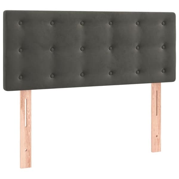 Säng - Maison Exclusive - 90x190 cm - Mörkgrå Sammet - Pocketfjädersäng