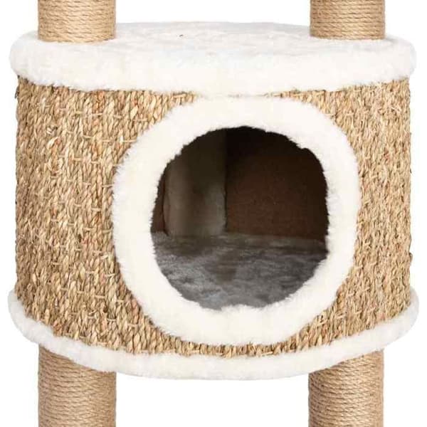 Maison Exclusive - Kattekradse med klatretræ 126 cm Havplanter beige