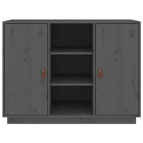 Maison Exclusive - Harmaa buffet 100x40x75 cm Massiivipuu mänty