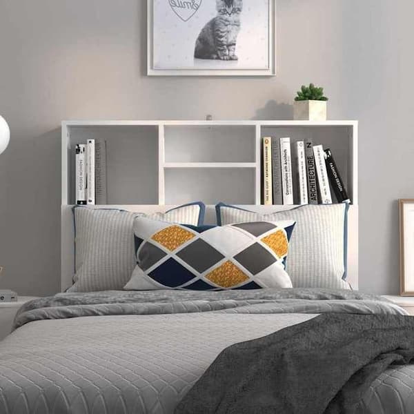 Hovedgærde skab - MAISON EXCLUSIVE - 100 x 19 x 103,5 cm - Hvid - 4 rum - Spånplader Vit