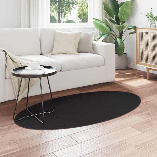 Maison Exclusive - Tapis HUARTE Sort 80 x 150 cm 100 % polyester Svart