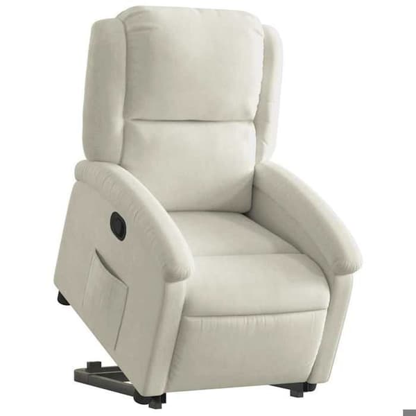 Maison Exclusive - Recliner i krämfärgad sammet