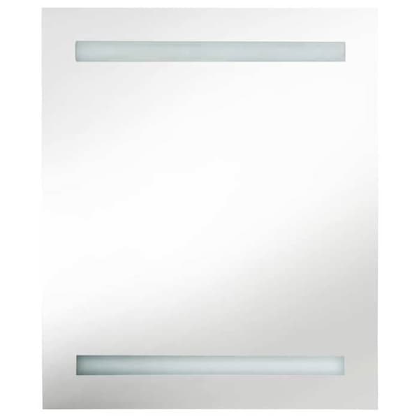 Maison Exclusive - Spegel LED badrumsskåp Grå glansig 50x14x60 cm