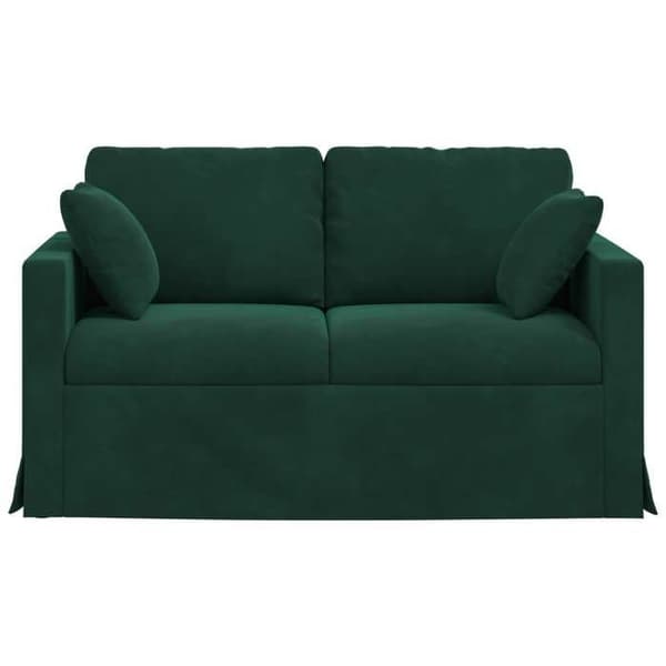 Maison Exclusive - Mörkgrön Soffa 138 x 78 x 80 cm Sammet