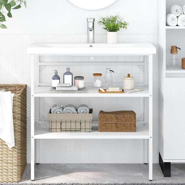 Maison Exclusive - Badrumsvaskram 79x38x83 cm Järn Vit