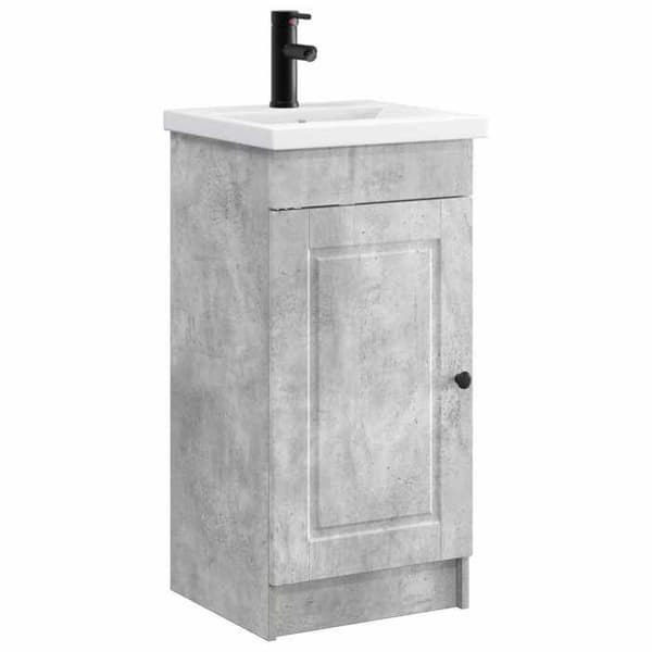 Maison Exclusive - Badeværelsesmøbel med vask Grå beton 42 x 40 x 84,5 cm