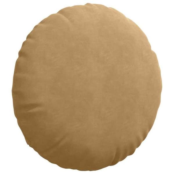 Sittkudde - EXKLUSIV HEM - Ø60 x 21 cm - Brun sammet - Rund - Set om 2 brun