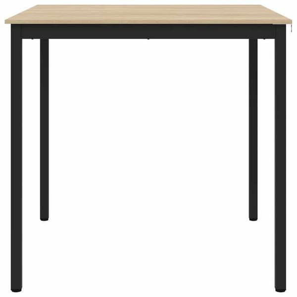 Matbord - EXKLUSIV HEM - Rektangulär 110 cm - Ingenjörsträ - Metallstruktur - Grå