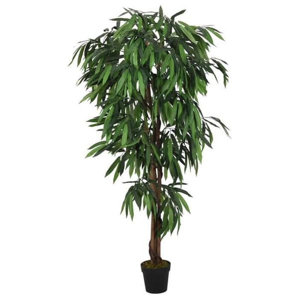 Kunstplanter - MAISON EXCLUSIVE - 600 blade - 150 cm - Grøn - Cementeret potte Grön