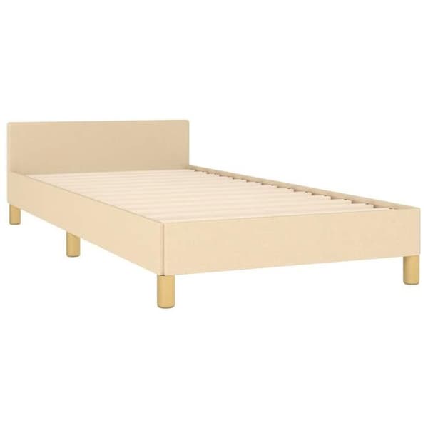 Maison Exclusive - Patja ilman runkoa, kerma 100x200 cm kangas