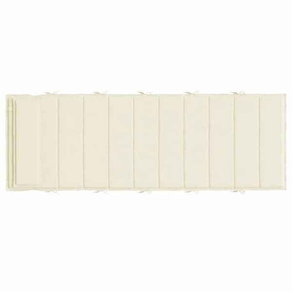 Maison Exclusive - Långfällstolskudde crème 180x60x4 cm oxfordtyg Grädde