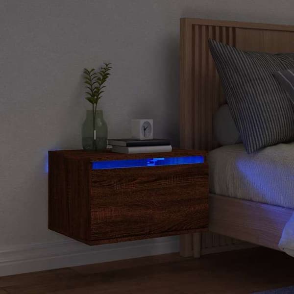 Maison Exclusive - Væglampe med LED-lys i mørk egetræ Brun ek
