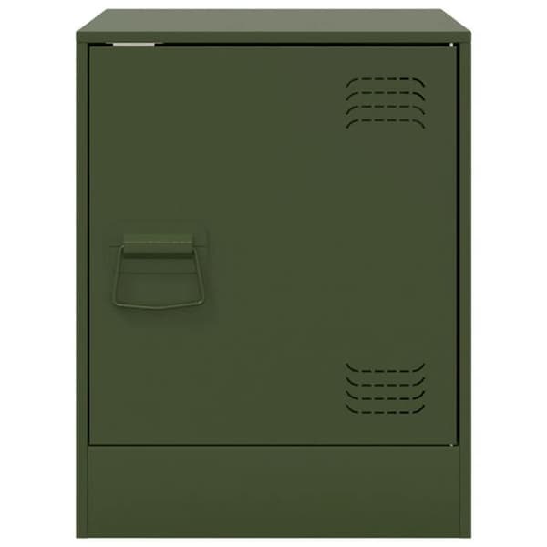 Maison Exclusive - Natborde 2 stk olivengrøn 34,5x39x44 cm stål