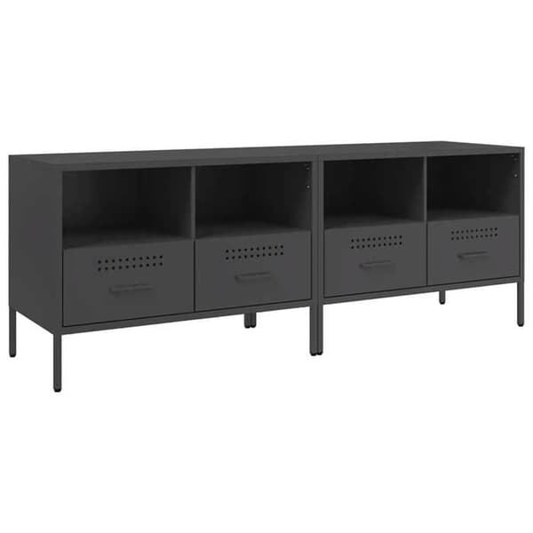 Maison Exclusive - TV-møbler 2 stk sort 68x39x50,5 cm stål