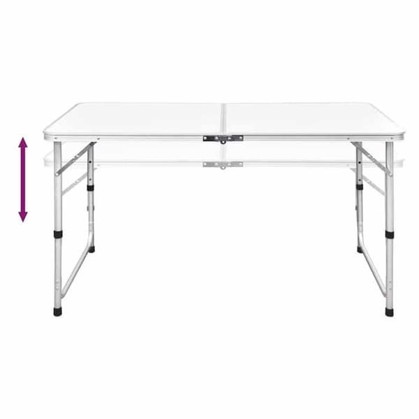 Maison Exclusive - Fällbart campingbordset med 4 pallar 120x60 cm